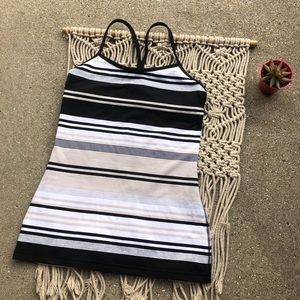 Lululemon Power Y Tank Top Size 6 Stripes